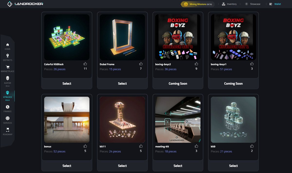 landrocker_io's tweet photo. It's weekend and a perfect time to enjoy the Kitblocks! Build your own creative property.
Try now: https://t.co/R3z3bLDGZk

#LandRocker #Metaverse #blockchain #p2e #web3 #nft #bsc #btc #Crypto #kitblock #Asset #product https://t.co/GNxCVDxTMM
