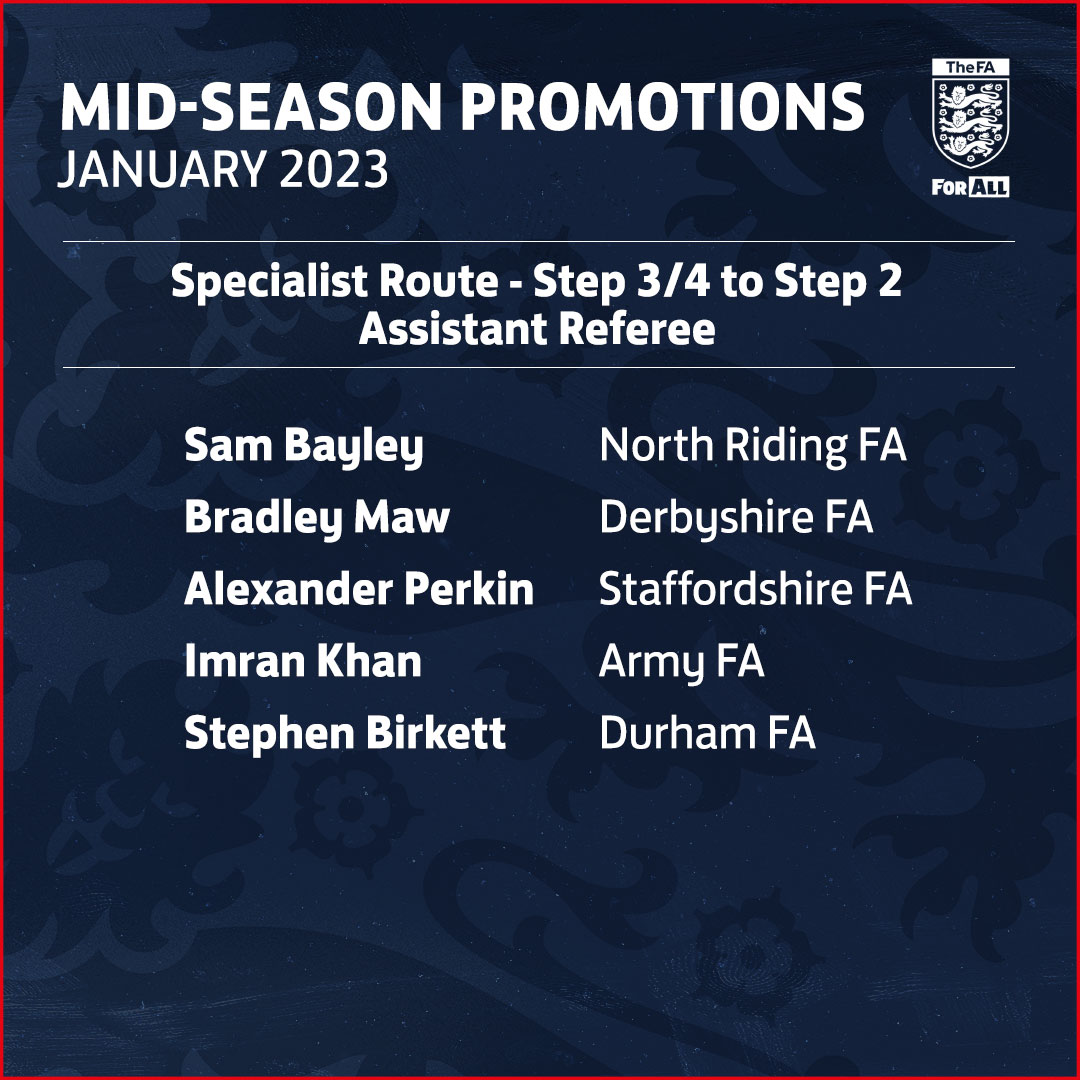 3 | Specialist Route - Step 3/4 to Step 2 Assistant Referee ⚽