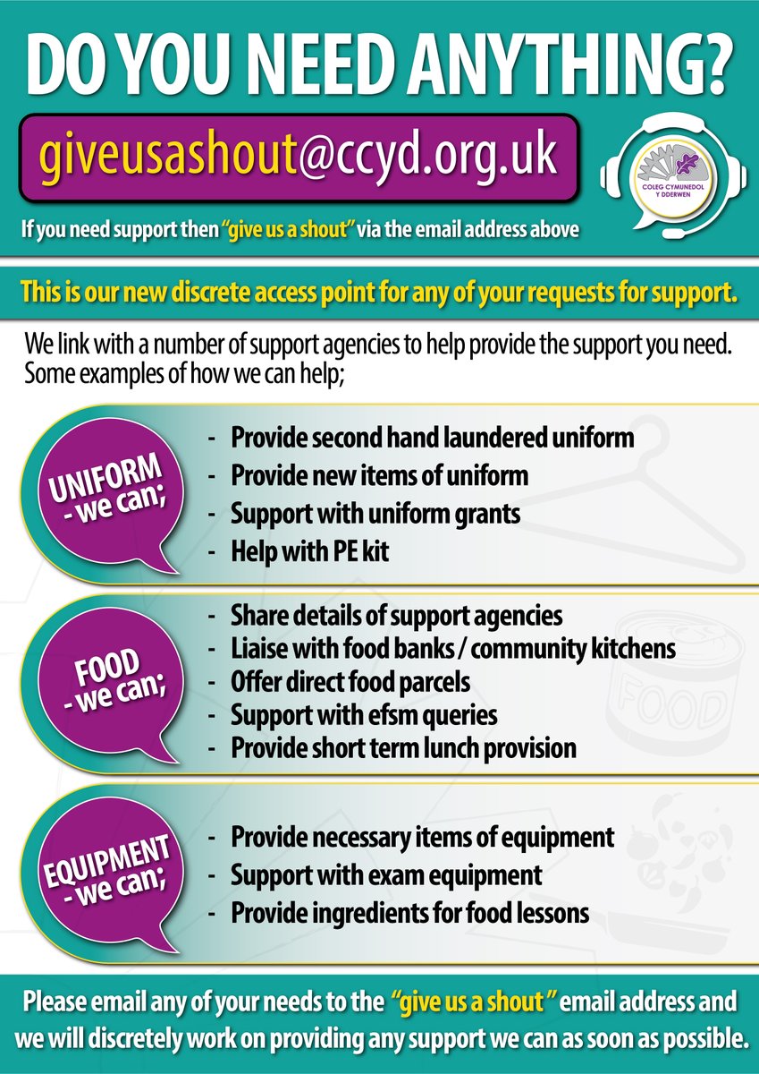 For CCYD Parents/Carers - "Give Us A Shout".