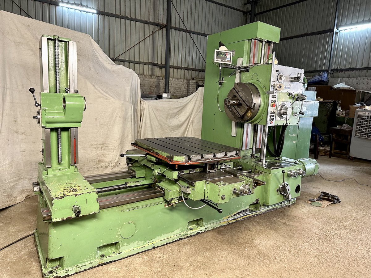 LibertyMetMach's tweet image. Horizontal Boring Machine - Stanko 2A164 - Spindle Diameter 80 mm 

#boring #boringmachines #boringmachine #horizontalboringmill #horizontalboring #horizontalborer #boringmill #boringmillingmachine #boringmills #borer #stanko #stankoimport #madeinussr #madeinrussia #engineering