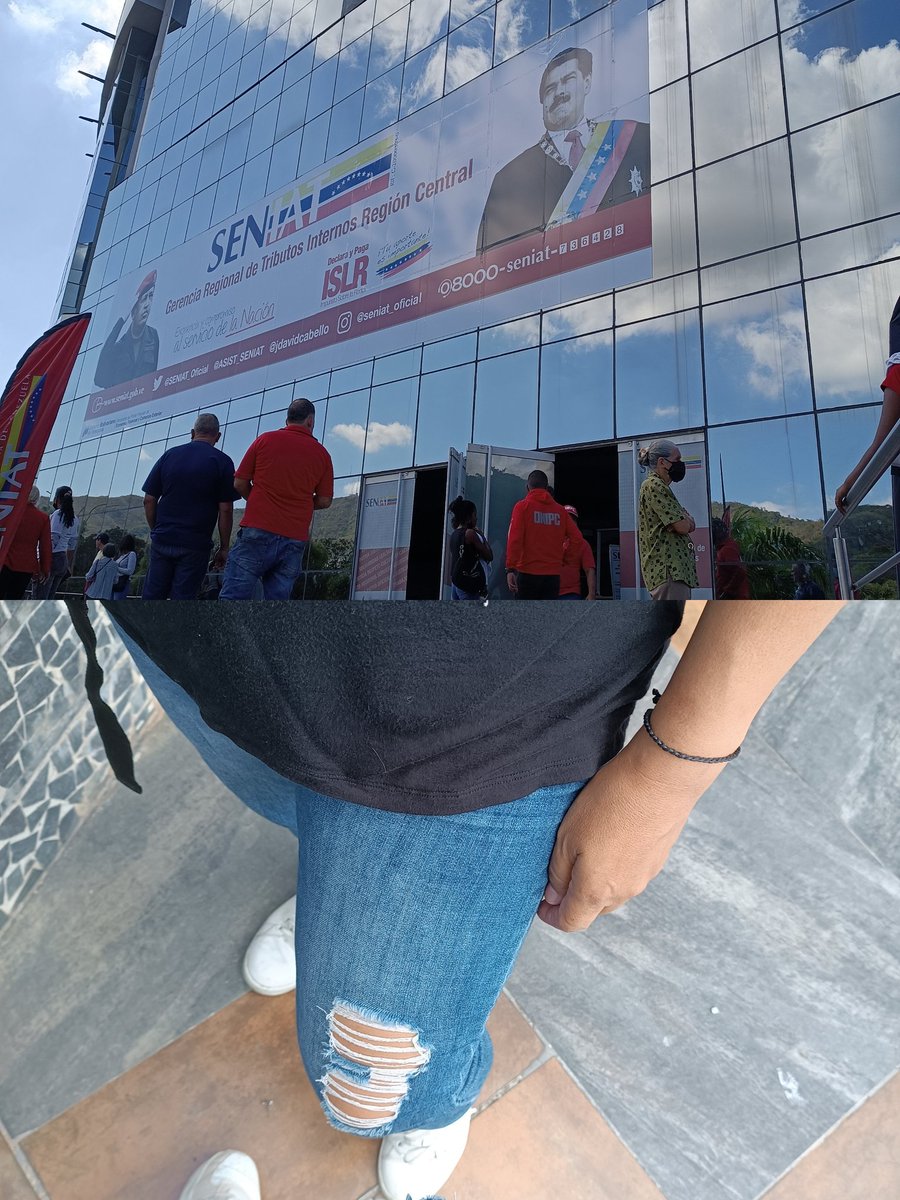 belkisespinab's tweet photo. @SENIAT_Oficial hoy necesité ir a Seniat en Carabobo y no. Me dejaron entrar porq no permiten entrar con pantalones rotos. Alguien q me explique... Llegaron los talibanes?? #absurdo #ValenciaVenezuela https://t.co/uI5oVrfzXM