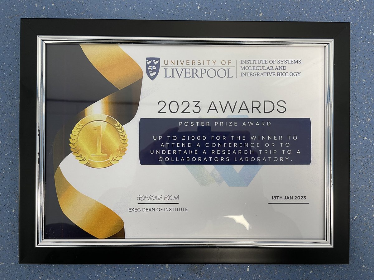 Congratulations to UK-EDI post- doc <a href="/lucysian248/">Lucy Oldfield</a> for receiving an award at the <a href="/LivUniISMIB/">Inst of Systems, Molecular & Integrative Biology</a> away day. Lucy presented her research on strategies towards #earlydetection of #pancreaticcancer