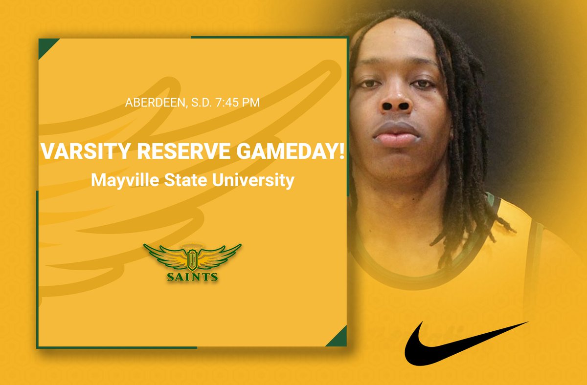 🏀Varsity Reserve Men's Basketball🏀
⏰7:45 PM
🆚 Mayville State University
📍Aberdeen, S.D.
📺bit.ly/3bq0NVM
🔰🏀🔰 #WingsUp
