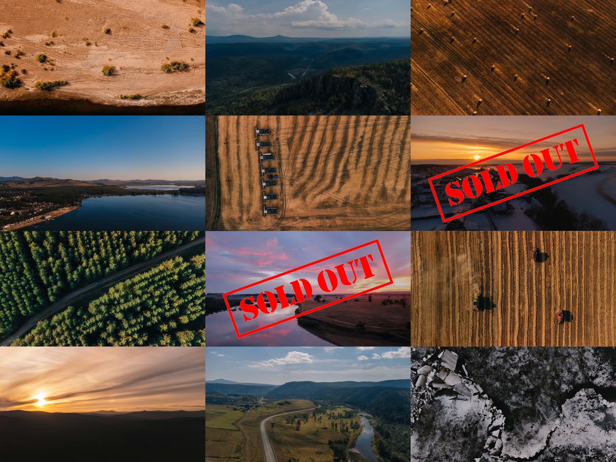 Hi! Check my drone photos 📸 

This pieces of my Motherland, my Bashkortostan! You can find lakes, rivers, fields and forests in it. 

‼️5/5 edition for just 0.01 $eth ‼️

This sales will help me to realize my dream - have new DJI drone 🙏

opensea.io/collection/bas…
#nftphotography