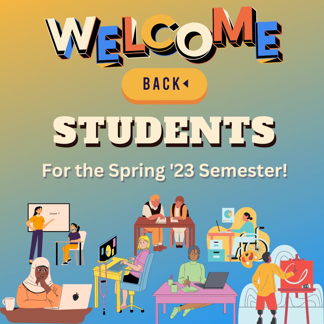 MUlibrary's tweet image. Welcome back students! McNairy Library wishes you a successful Spring ‘23 semester!