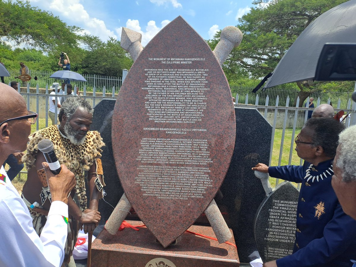 PHOTOS: The unveiling of the monuments of Inkosi Mnyamana Buthelezi and Ntshingwayo Khoza in Ulundi. The two led the Zulu army against the British imperial army during the battle of Isandlwana in January 1879. <a href="/IOL/">IOL News</a>