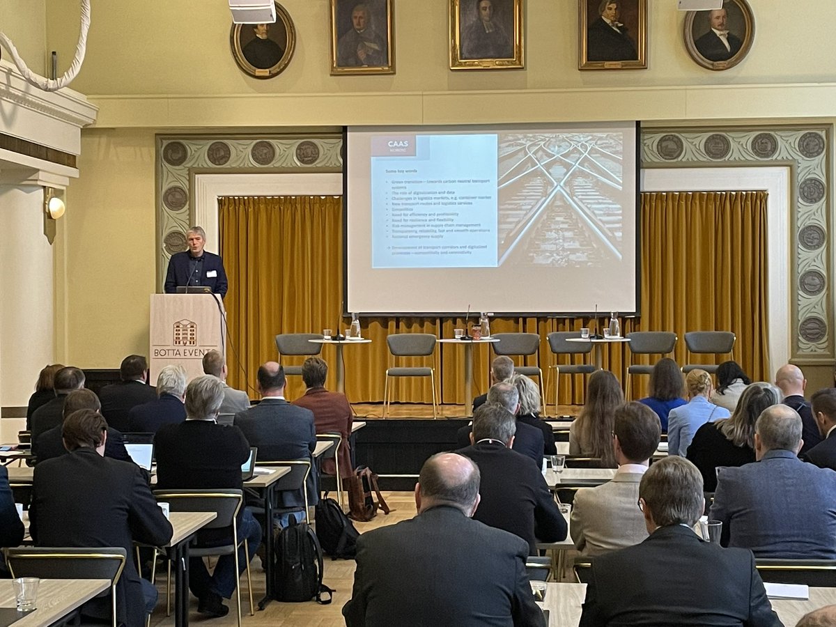 ITS_Finland's tweet image. DigiLog is on! 🔴 Marko Forsblom, ITS Finland did opening speech with Jarkko Rantala, CaaS Nordic.
Moderator, Noora Lähde, #LVM #DigiLog2023