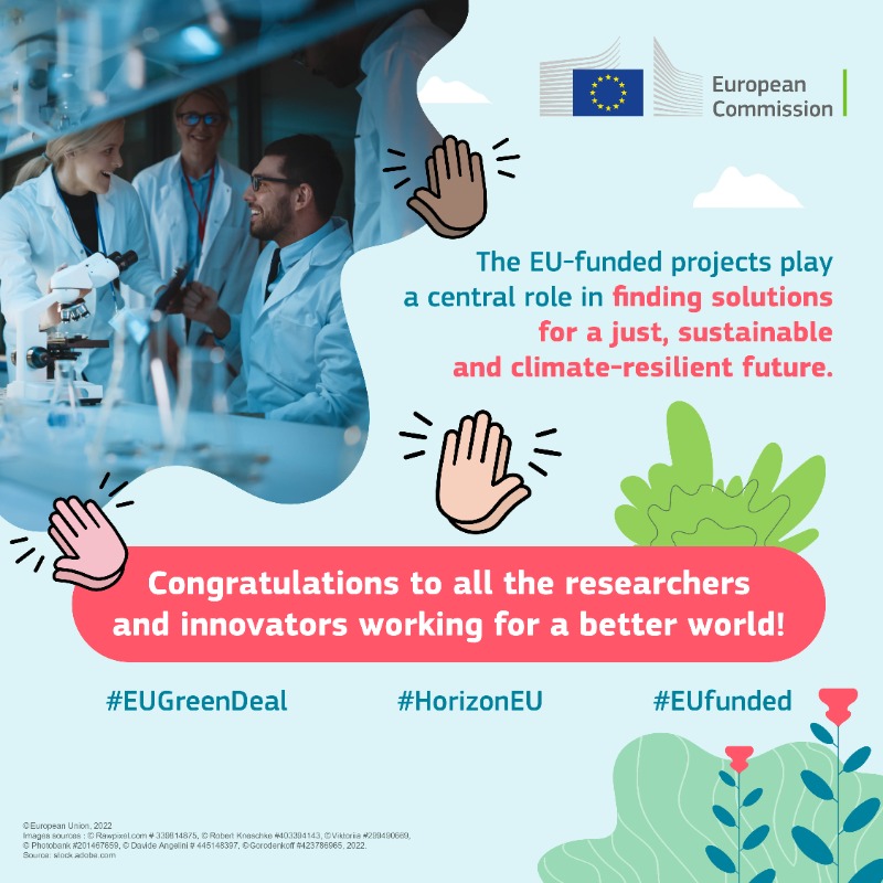 EU_ENV's tweet photo. The 🇪🇺, through its research &amp; innovation programmes, is among the 🔝 funders of science referenced in the @IPCC_CH reports

#EUfunded projects play a key role in finding solutions #ForOurPlanet and for a just, sustainable &amp; climate-resilient future for all 👇

#EUGreenDeal