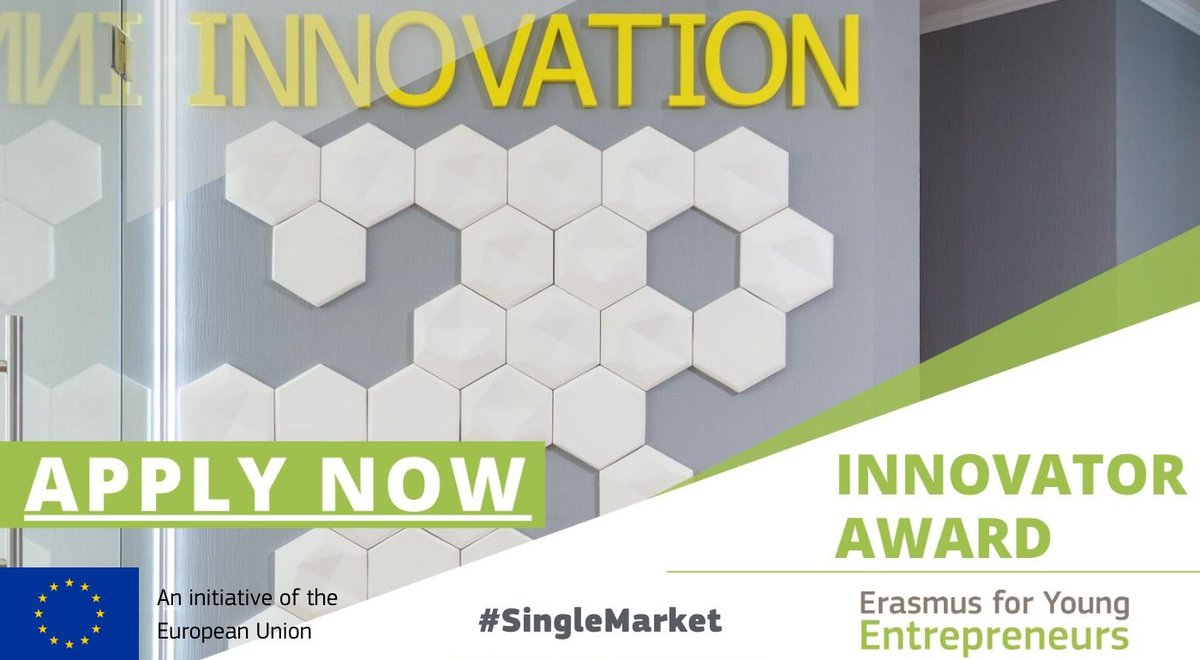 Have you participated in a successful #EYE exchange in 2021-2022? Did you achieve an #innovative impact on your or your partner's #business? 🚀
Then apply for the EYE Innovator Award by 1/2/2023 and tell your story in a 60'' video
Apply now: europa.eu/!TVv4YN