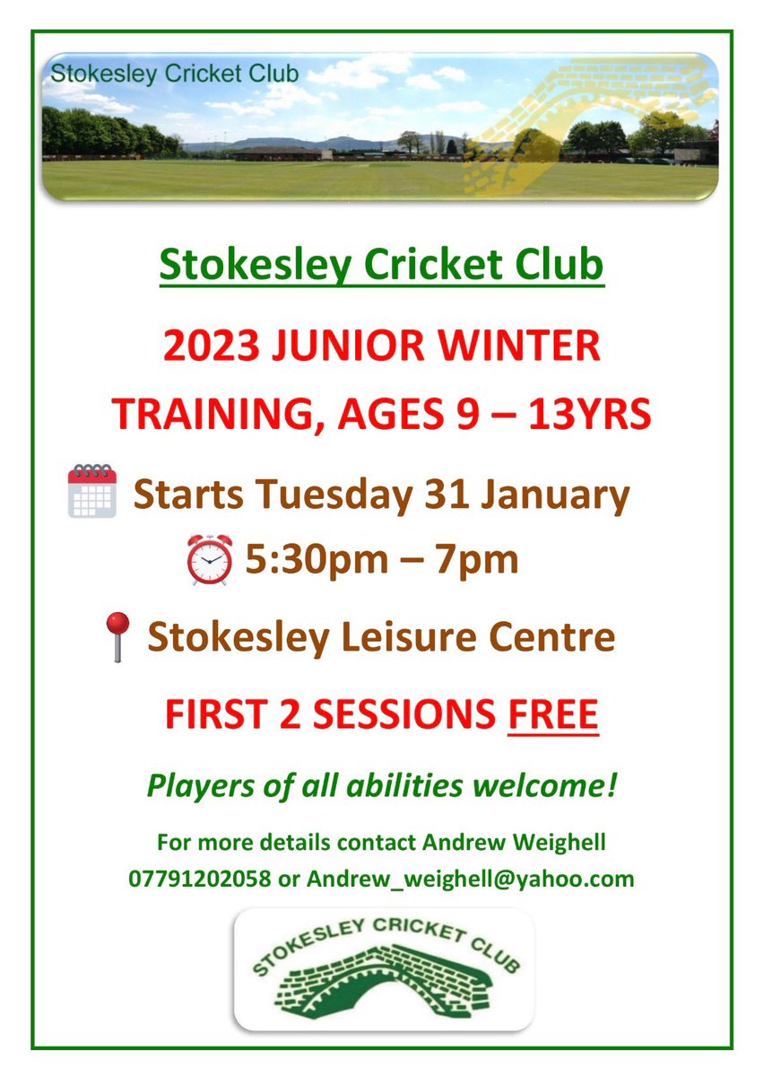 Stokesley Cricket Club tweet media