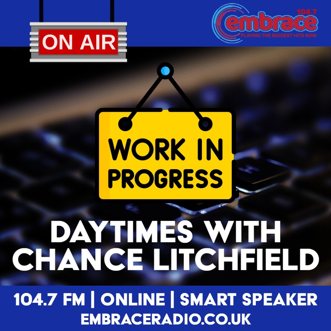 Chance it with Chance this Thursday morning to get you through your day at work!

📻 104.7FM in Northamptonshire
🖥️ Listen Online @ embraceradio.co.uk
👂 "Play Embrace Radio"
