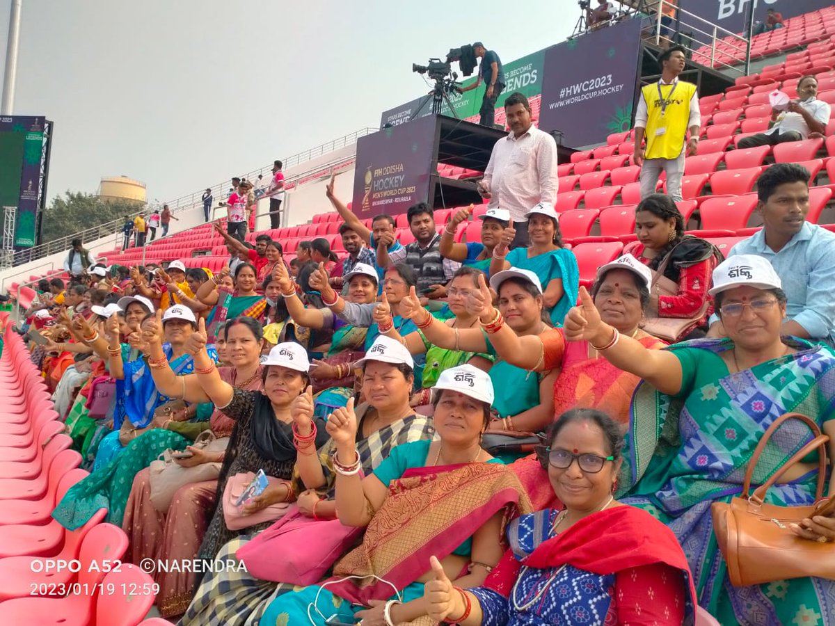 BLF leaders of Balasore district got an opportunity to watch  #HWC2023 live at KalingaStadium today!Our ladies beaming with joy are there to cheer for the hockey playing teams.Hope you are also doing the same!
#HockeyHaiDilMera #OdishaForHockey <a href="/mission_shakti/">Mission Shakti</a> <a href="/sports_odisha/">Odisha Sports</a>