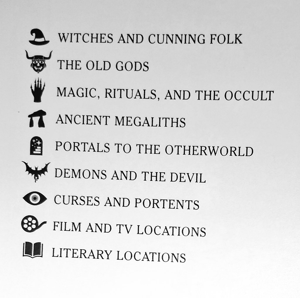 A moment of appreciation for the little map symbols in guides to British folklore:
Reader's Digest Folklore, Myths and Legends, Antony D. Hippisley-Coxe's Haunted Britain, Lore of the Land by Jacqueline Simpson &amp; Jennifer Westwood, and The <a href="/helleborezine/">Hellebore</a> Guide to Occult Britain