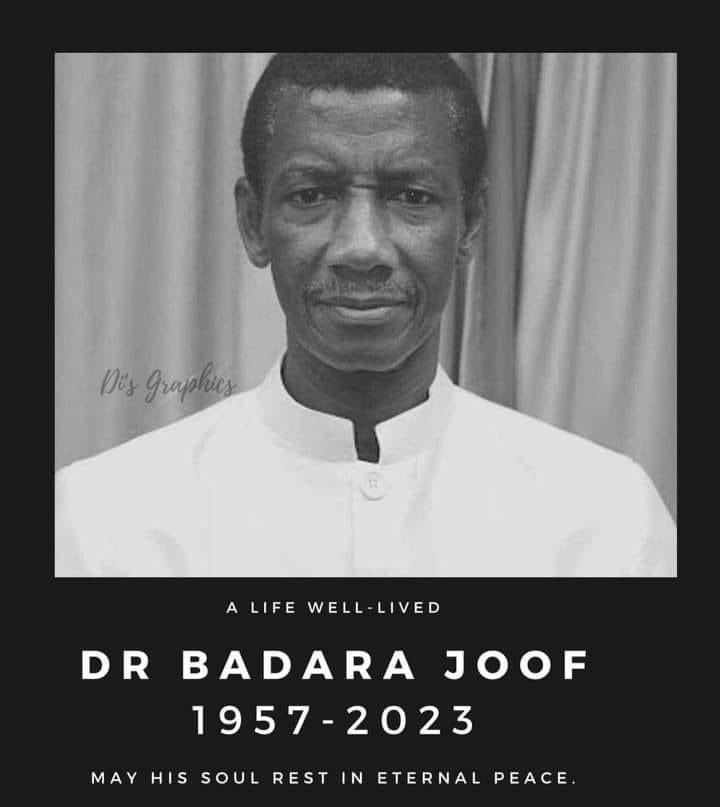 MalaysiaGambia's tweet photo. It is with shock sadness that we learned of the passing of Gambia’s Vice President Dr. Badara Joof. The Honorary Consulate of Malaysia in The Gambia sends its condolences to President Adama Barrow, Dr. Joof’s Family and to the people of The Gambia. May he rest in eternal peace. https://t.co/J5VJpXLGdO