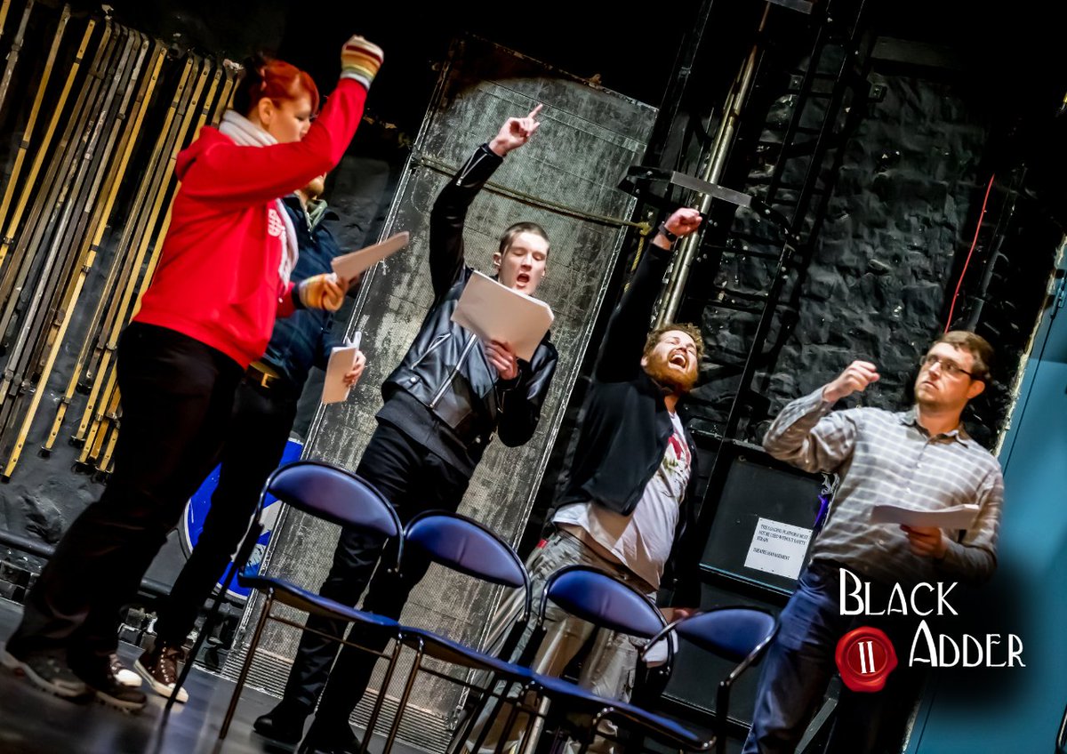 lancfootlights's tweet photo. Rehearsals are underway for Lancaster Footlights production of Blackadder II 🍺

Don't miss out, book your tickets now 👇
📆 March 10th - 18th (various times /dates)  Age 12+
https://t.co/CJ85QM28TI
Box Office: 01524 646495

#lancaster #whatson #blackadder https://t.co/Ef3dBLOnN2