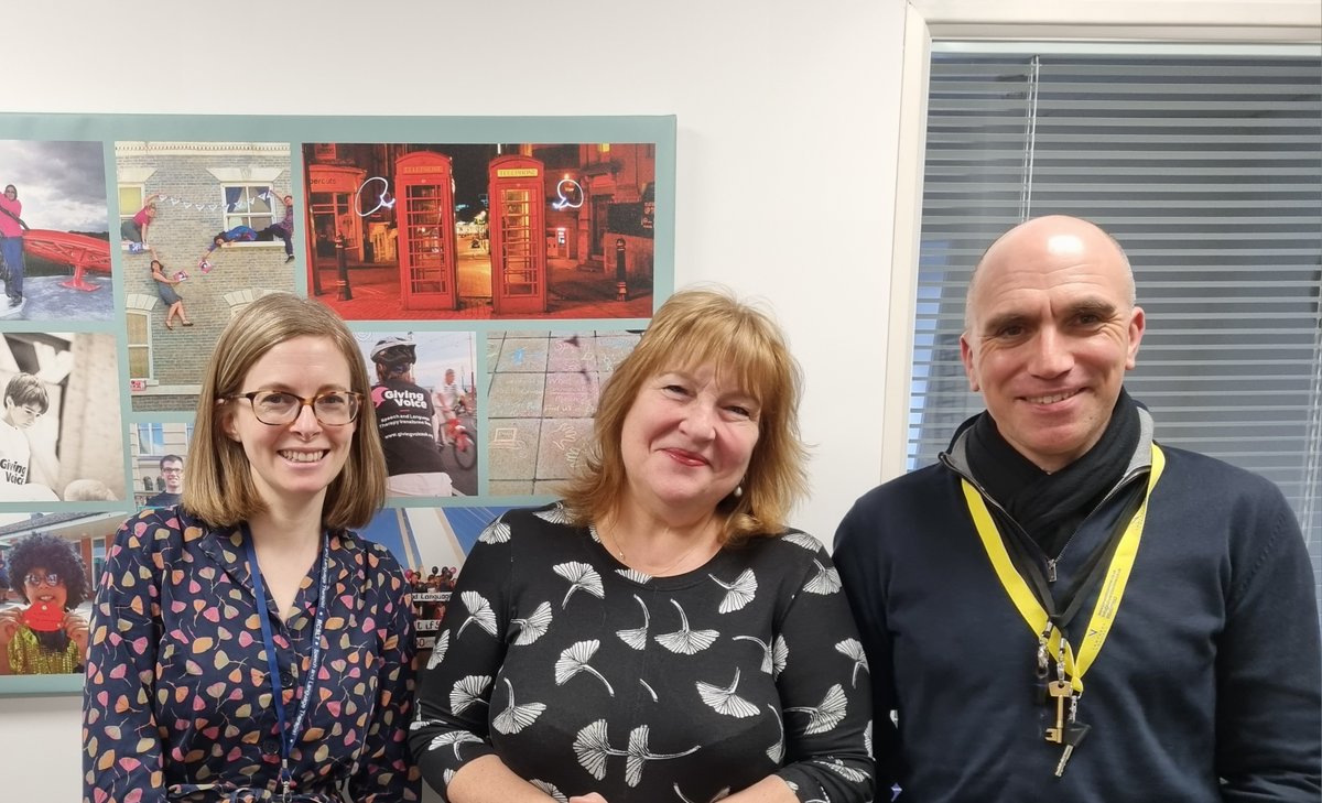 RCSLTpolicy's tweet photo. So fantastic for @RCSLT to see @speechiemsm at #HQ today in support of our policy and influencing work. https://t.co/hUMXEmoBtA