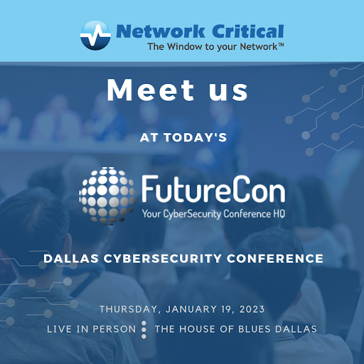 NetworkCritical's tweet photo. We cannot wait to se you today at @FutureConHQ's cyber security conference in Dallas!๐ค๐
#cybersecurity #futureconevents #cybersecurityevents https://t.co/qrpr9YEQhV