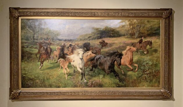 PastMattersPod's tweet photo. This is the painting my podcast episode was about. Isn’t it a beaut? https://t.co/dKcfBhTk55 #historypodcast #museums #lucykempwelch https://t.co/I9nMXGvtHT