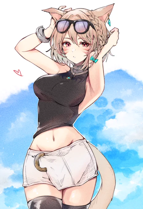 ミコッテちゃん#ミコッテ #FF14 #FF14art #FF14イラスト 