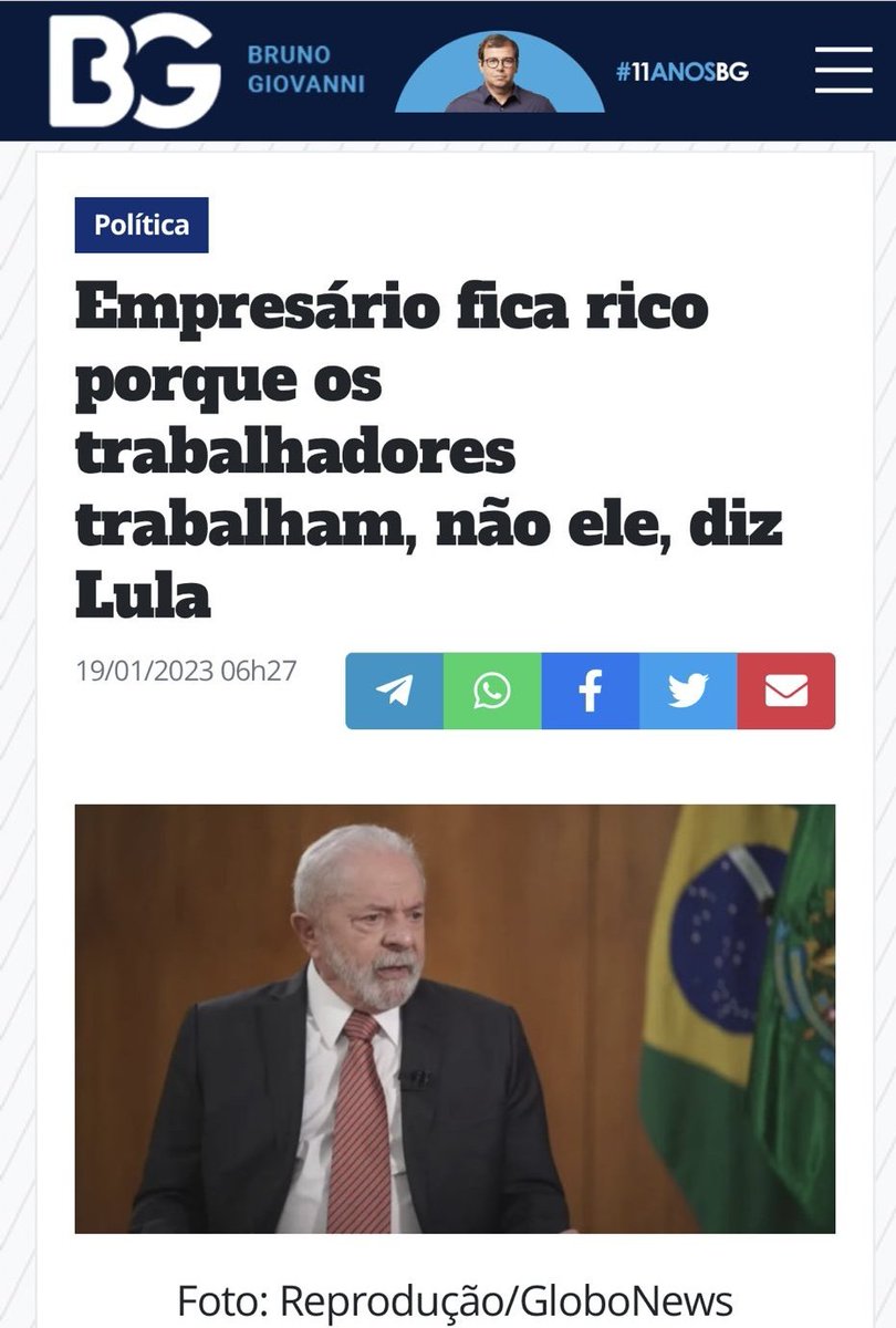 PauloMartins10's tweet photo. Aí, pessoal. Lula mostra ao mundo o caminho da riqueza. Vá até a junta comercial e arranje um CNPJ. Junte um  trabalhadores e fique olhando a mágica acontecer. https://t.co/Nyxq7sybyO