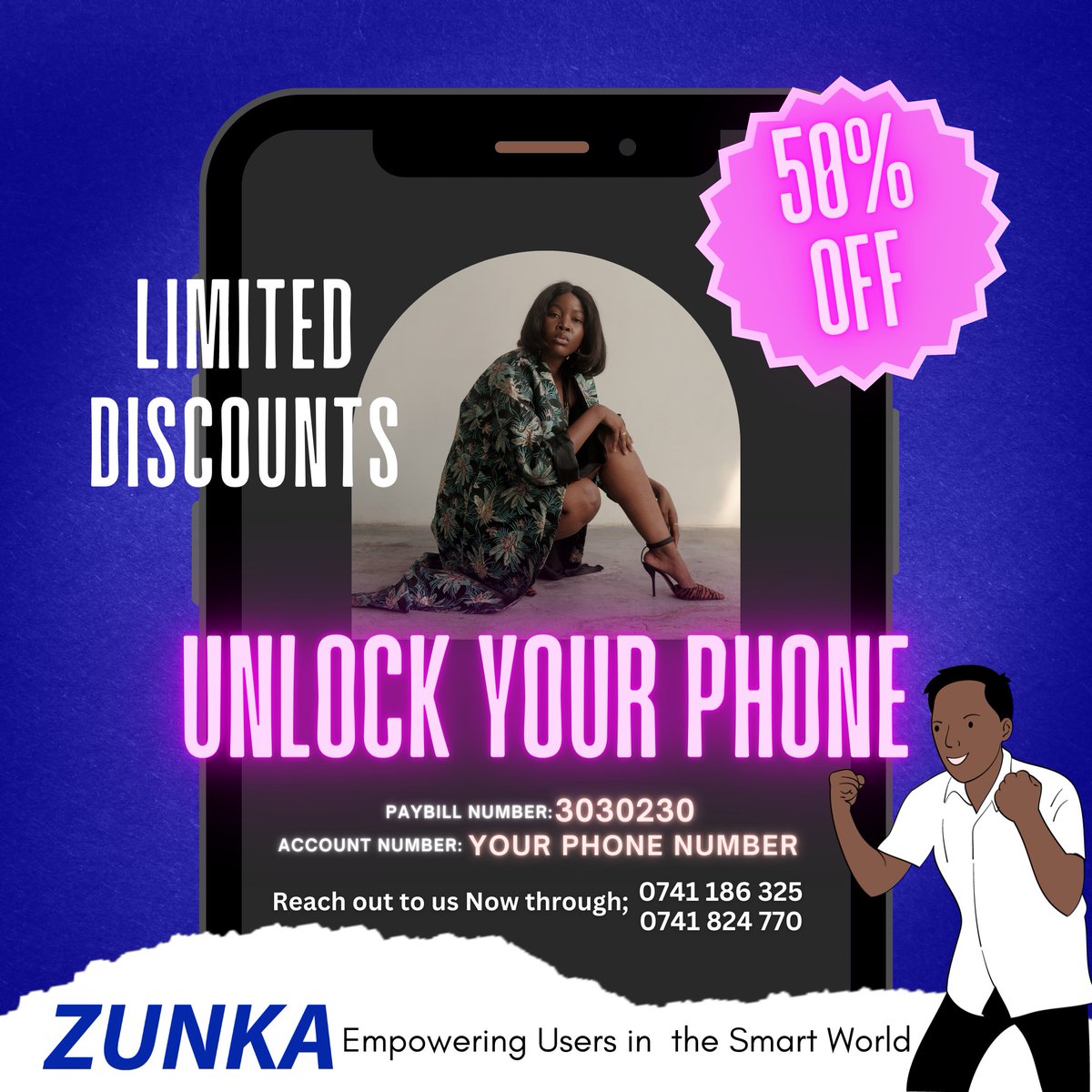 ZunkaApp's tweet image. Get the deal &amp;amp; get back to rolling. We have a spectacular offer that you don't want to miss!
Call our guys &amp;amp; get the conversation going. This January is gonna be lit, kazana nayo!
#Zunka
#smartphoneloans 
#BestPhoneDeals
#unlockthephone