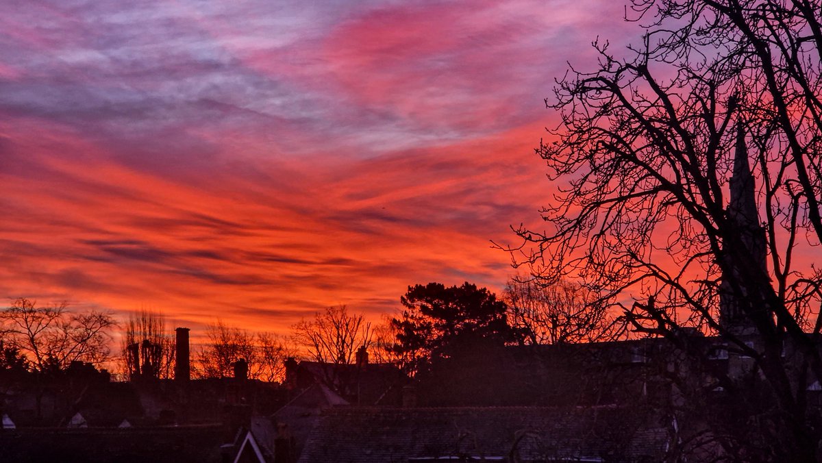 Red sky in the morning...