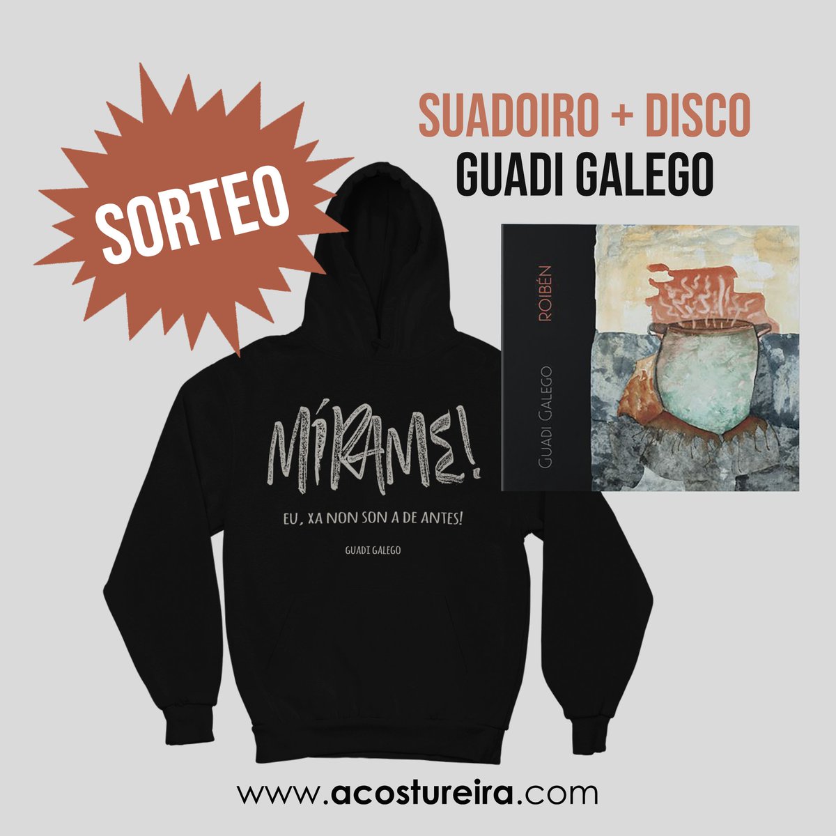 ✨ 𝐒𝐎𝐑𝐓𝐄𝐎 𝐄𝐍 𝐈𝐍𝐒𝐓𝐀𝐆𝐑𝐀𝐌 ✨

❓ Queres gañar os novos disco e suadoiro de <a href="/guadigalego/">Guadi Galego</a>?

👉 Pincha neste enlace a #Instagram para participar!  instagram.com/p/CnkNk8HMuwX/… ☺️💜

#GuadiGalego #acostureira #merchandising #mirame #roiben #musica #sorteo #mulleresgalegas