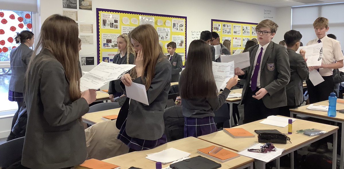 UnsworthAcademy's tweet photo. Testing times in Year 8 History #pairwork #examprep #exams 📒🦖 https://t.co/zmU7D1s2x1