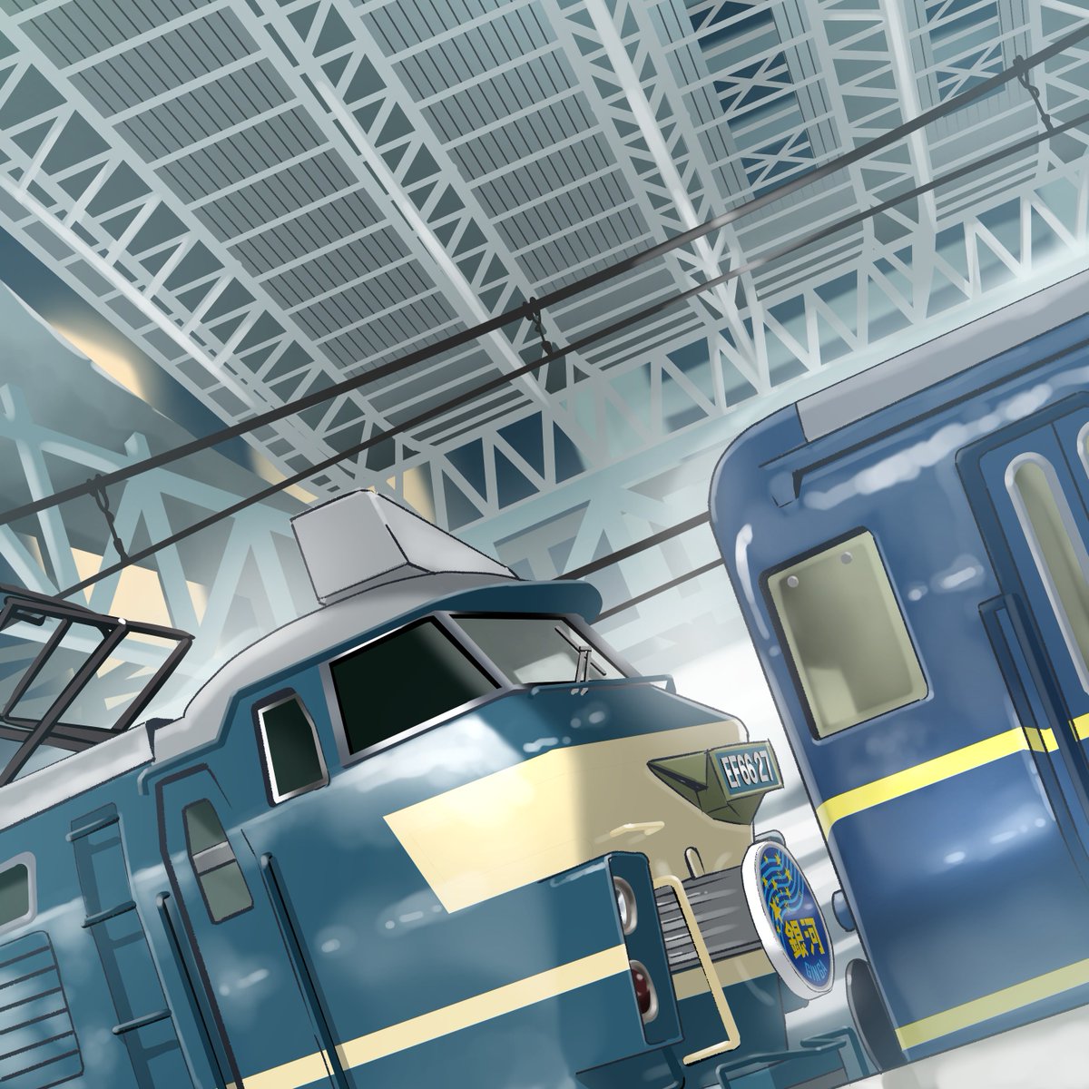 「#みんなの臨時列車が見たいすべての需要に応える為なら形式も用途も度返し。さて、ど」|みすた亭のイラスト