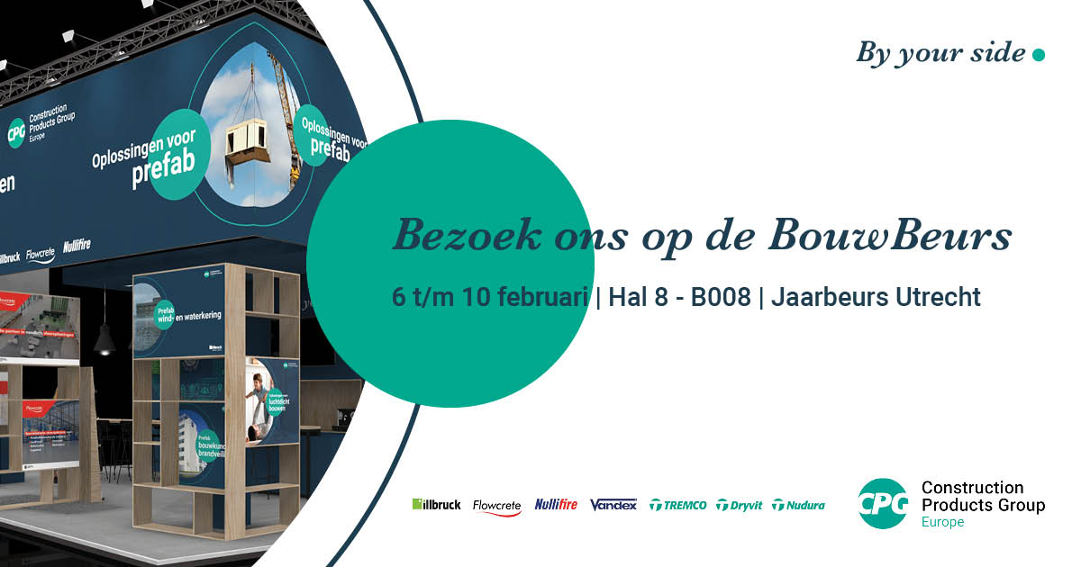 Bezoek CPG Nederland gratis op de BouwBeurs 2023 🦺

Na vier jaar mogen we elkaar eindelijk weer ontmoeten op de traditionele BouwBeurs. We ontmoeten u graag in Hal 8 op stand 08.B008. Via de volgende link kunt u zich gratis inschrijven: hubs.li/Q01yrbTQ0