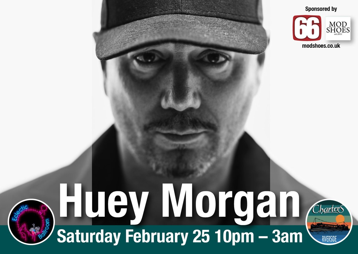 Yo! Dropping into @ChartersBar, Peterborough for a DJ set on Saturday the 25th of February

Presented by: @DiscoFunkSoul 

Tickets selling fast, get yours before they're gone

eventbrite.com/e/huey-morgan-…