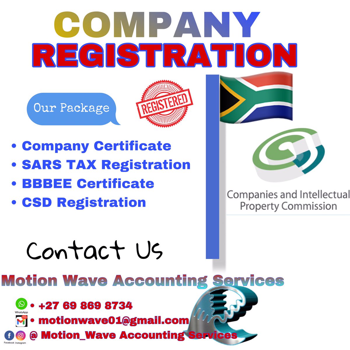 motionwaveA's tweet image. 🖌Register your company with us Today! 💯

DM 📲Whatsapp link: wa.me/+27698698734

#MatricResults2022 | #RamaphosaVSZuma | #GqeberhaTheEmpire | #TheWifeShowmax | #SkeemSaam | #BBTitians | Eva Nga | Lady Zamar | #SETE | #GirlTalkZA | #loadsheddingstage6 | Shekinah | #AVFC