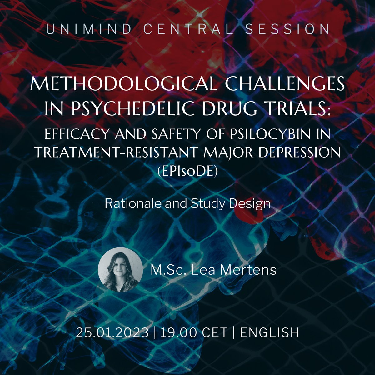 mind_europe's tweet photo. Join us next Wednesday at 7pm CET to discuss the EPIsoDE-Study methodology paper: "Methodological challenges in psychedelic drug trials: ..." with study coordinator and first author Lea Mertens.
#MINDfoundation #uniMIND #journalclub #study https://t.co/KuDfzgRs0O