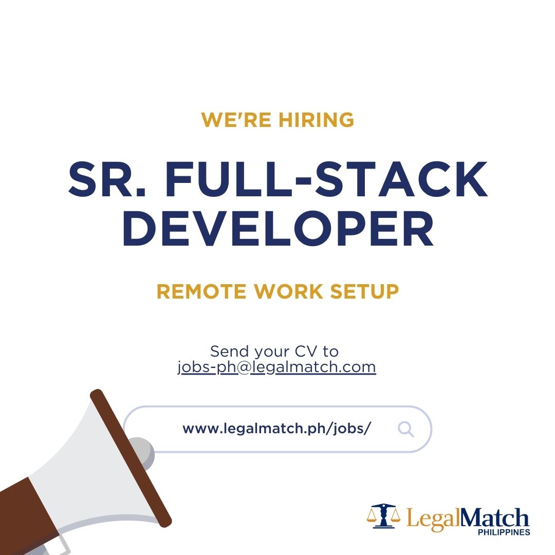 LegalMatchPH's tweet image. We're hiring a Senior Full-Stack Developer to be part of a team providing technical leadership and guidance to your team members.
Work Setup: Remote
Send your CV to jobs-ph@legalmatch.com
#fullstackdeveloperjobs #fullstackdev #hiringph #openpositions #LegalMatchCareersPh