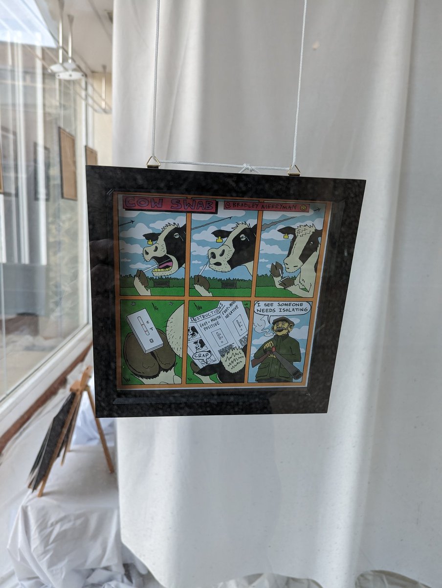 PanelPushers's tweet photo. Panel Pushers on display! The wonderful folks @parrabbola invited @RLRudge and @Panelpushers to display our work in their "empty shop" project. https://t.co/MzAfDe5dkx