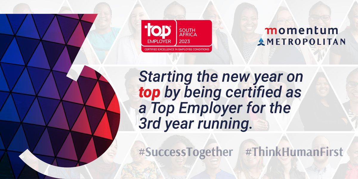 MomentumGroupZA's tweet photo. We value our people and #ThinkHumanFirst as we believe that our employees are the catalyst to continued excellence.
We are honoured to have achieved our certification as a #TopEmployer2023, for the 3rd year running.
Here’s to #SuccessTogether!
🔗https://t.co/MliHRLyKif https://t.co/Y2QlyD75Yt