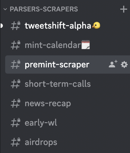 UPDATE ON THE FEATURES.🐸
Premint parser is working.
Other sections in parsers-scrapers should be working too.
Frogs can start checking it out, not holders can just observe he he💀