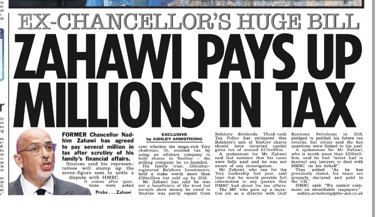 jonnym62's tweet photo. @nadhimzahawi @nadhimzahawi tax evasion took longer to unravel. #SameOldTories dishonesty, hypocrisy and corruption. Why haven't you resigned? #shouldbeinprison https://t.co/Diafd1TKfj
