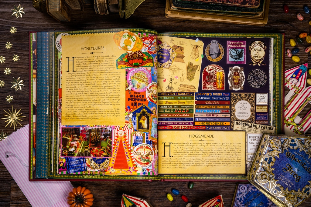 Find the packaging design of wizarding sweets upon wizarding sweets in our book The Magic Of MinaLima. We promise no vomit flavoured Bertie Bott's Every Flavour Beans can be tasted when reading the book. #MinaLima #StudioMinaLima #HarryPotter #BertieBotts