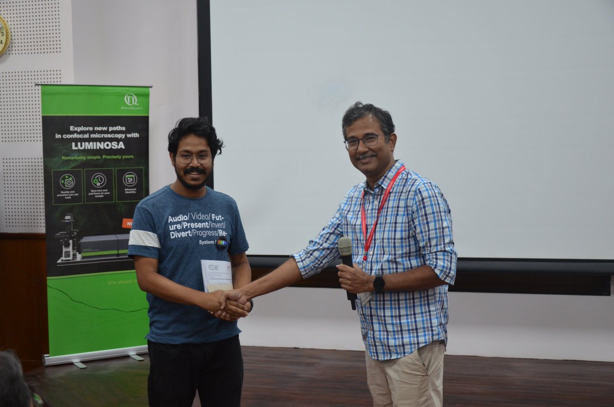 A huge congratulations to <a href="/Sukhwinder_chem/">Sukhwinder Singh</a>, <a href="/SWARNAL35073203/">SWARNALI GHOSH</a>, and <a href="/AniruddhaMazum7/">Aniruddha Mazumder</a>  for winning the Fluorescence Society Award <a href="/FcsxiiiWorkshop/">FCSXIII Workshop</a> !🥳
<a href="/tvmiiser/">IISER Thiruvananthapuram</a> <a href="/RGCB_Trivandrum/">DBT-RGCB</a> <a href="/TIFRScience/">Tata Institute of Fundamental Research</a> <a href="/TheRALab1/">Anand Lab</a> <a href="/prasunchem/">Prasun Mandal</a> <a href="/GroupHariharan/">Hariharan Group</a>