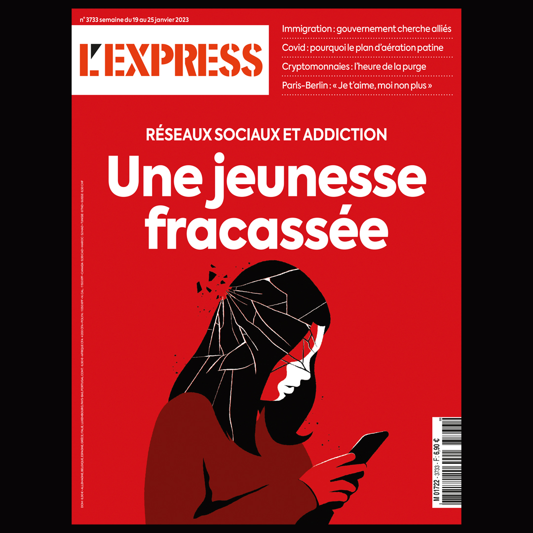 Nouvelle Une pour <a href="/LEXPRESS/">L'Express</a> cette semaine :
"Réseaux sociaux et addiction, une jeunesse fracassée"

Un grand merci à Serge Latil

#editorialillustration #socialmedia #addiction