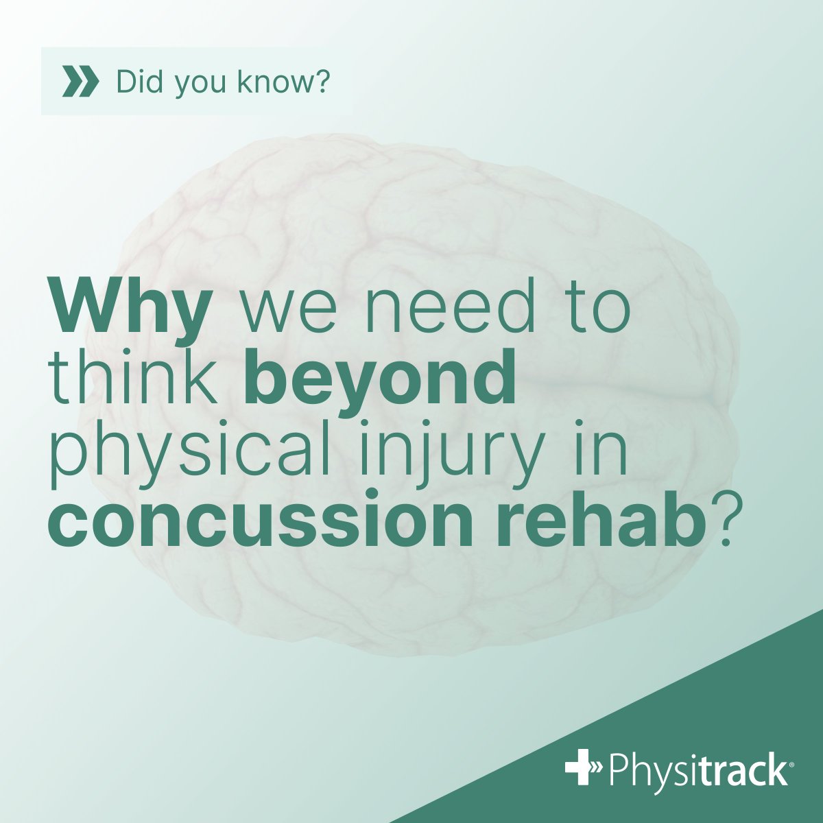 physitrack's tweet image. Let’s talk about concussions - why we need to think beyond physical injury in concussion rehab? 🧠

#physiotherapy #concussionrecovery #concussion #Wellbeing