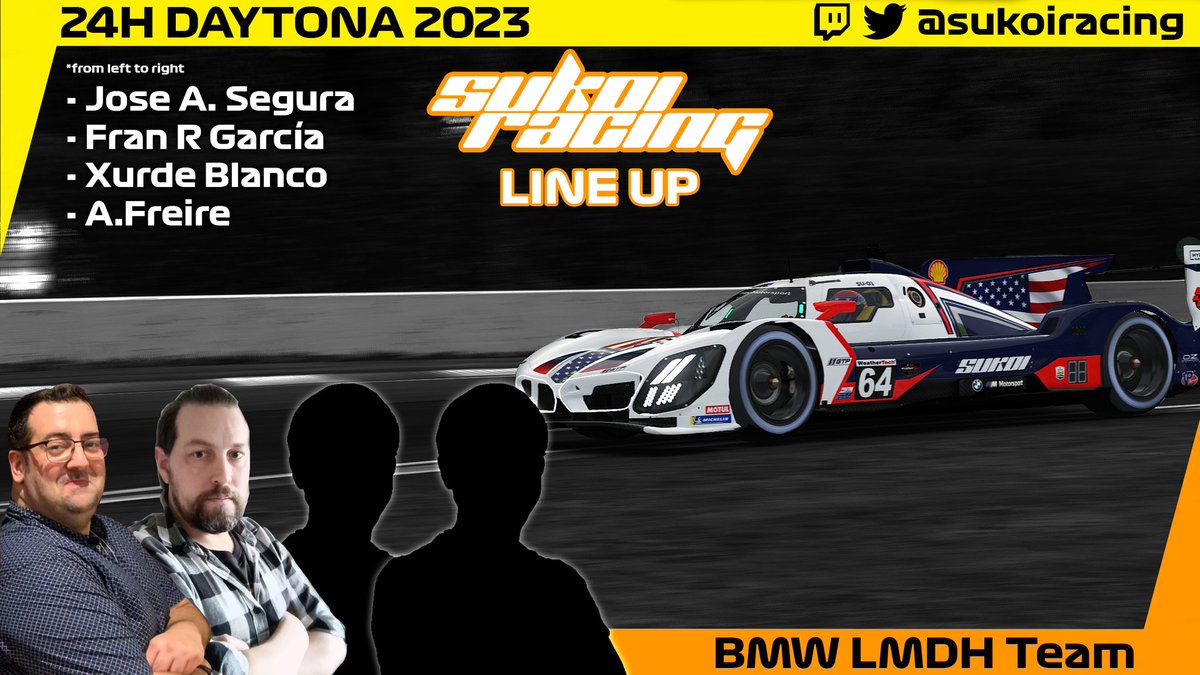 Salta la sorpresa y es que este equipo va a ser patrocinado por la Kings League. No, no vamos a sacar un Twingo a pista, vamos a contar con Enigma69 y el payaso para esta carrera 😂
Os presento al equipo Who's that Pokemon:

<a href="/Hybrix/">Jose A. Segura</a> 
<a href="/FrGarcia82/">Fran Garcia</a> 
@xurdeblanco 
<a href="/AdrinFreire/">ADRIÁN</a>