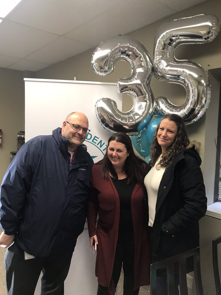 A few wonderful folks from the WRDSB recognizing EAs &amp; CYWs and helping us celebrate 35 years as an Association!