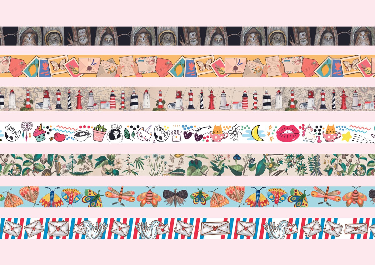 Do you love #washitapes?  It is flexible, easy to tear, and often used for crafts, decorating, and gift wrapping. New and original ones you can find here:  favoritepostcard.com/product-catego…