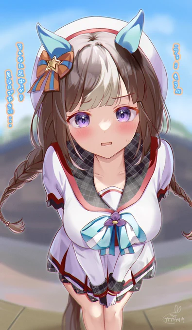 アドバイスが欲しいです色塗り上手になりたくてタルマエちゃんで研究してたのですが、皆様はどちらの方がお好みでしょうか?今後の私の参考にさせて頂きたいです! 