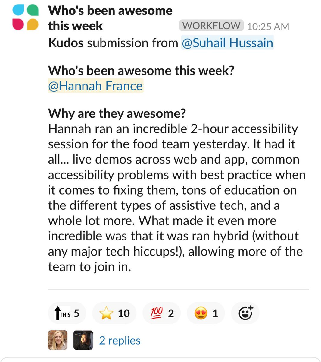 I feel grateful to work at Co-op where accessibility is recognised as something we must do for our customers ❤️ (also lovely to be appreciated too!)