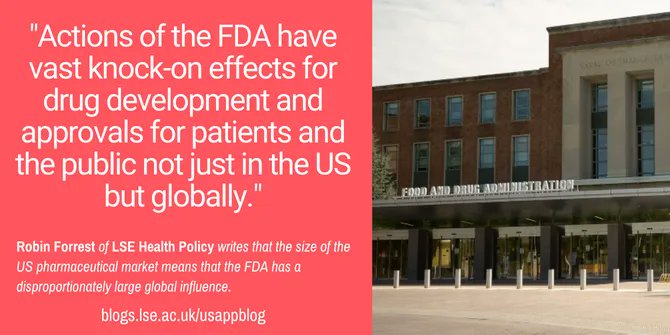 LSE USAPP blog (@lseusablog) on Twitter photo The size of the US pharmaceutical market means that the US Food and Drug Administration has a disproportionately large global influence writes <a href="/robinjforrest_/">Robin Forrest</a> of <a href="/LSEHealthPolicy/">LSE Health Policy</a> bit.ly/3GVeIme The size of the US pharmaceutical market means that the US Food and Drug Administration has a disproportionately large global influence writes <a href="/robinjforrest_/">Robin Forrest</a> of <a href="/LSEHealthPolicy/">LSE Health Policy</a> bit.ly/3GVeIme