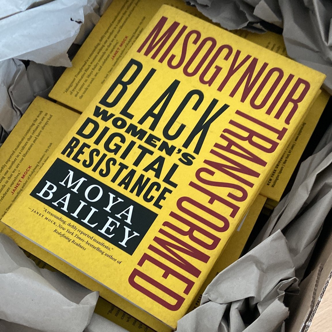 What a beautiful day! 📚📖Finally, the #MisogynoirTransformed books by @moyazb have arrived! in the next days we will be sending them to the lucky winners. Thanks again to Moya Bailey for generously sponsoring us to purchase the books! @GSW_TUDresden #GenderConceptGroup