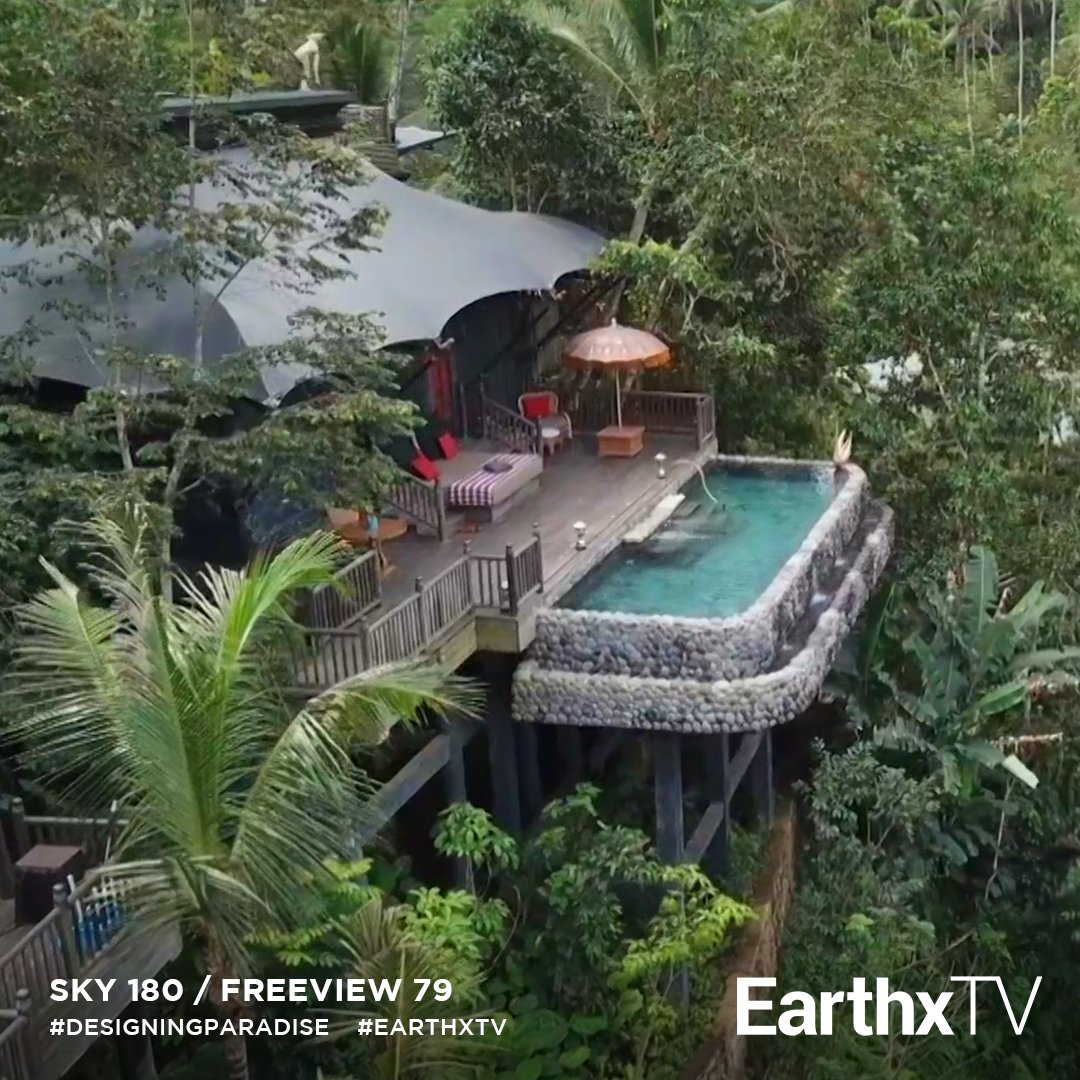 EarthXMedia's tweet photo. Welcome to Capella Ubud, the 5⭐ Dutch-style tented camp in the jungles of #Bali 🇮🇩 Host @bdsbensley  told @ArchDigest , “I want folks to laugh, learn, &amp; remember where they have been.”
Stay tuned at 10pm (gmt) for #DesigningParadise on #EarthxTV🇬🇧🇮🇪 @SkyUK (180) @FreeviewTV (79) https://t.co/u9StDzfRNY